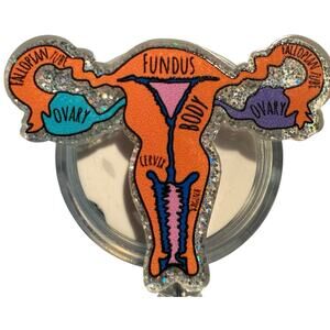 Anatomical OBGYN Retractable ID Badge Reel, Gynecologist, Surgeon, Nurse, NWT